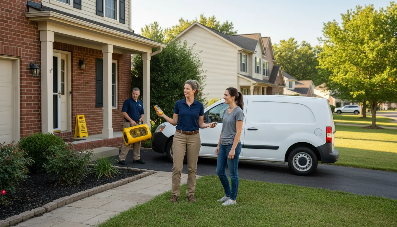 Residential water damage restoration in Meadville, MS